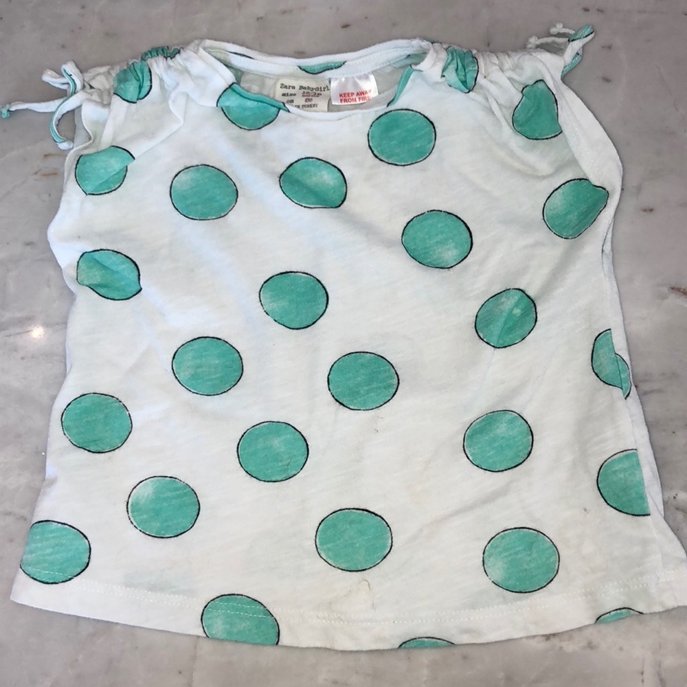 Zara girls 12/18 month top